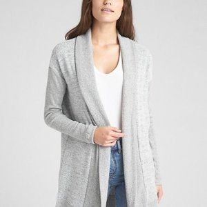 GAP Woman's Medium Tall Grey Cardigan Sweater